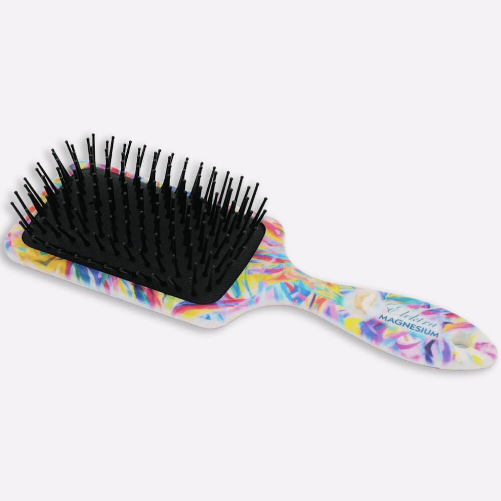 rainbow rectangle hairbrush