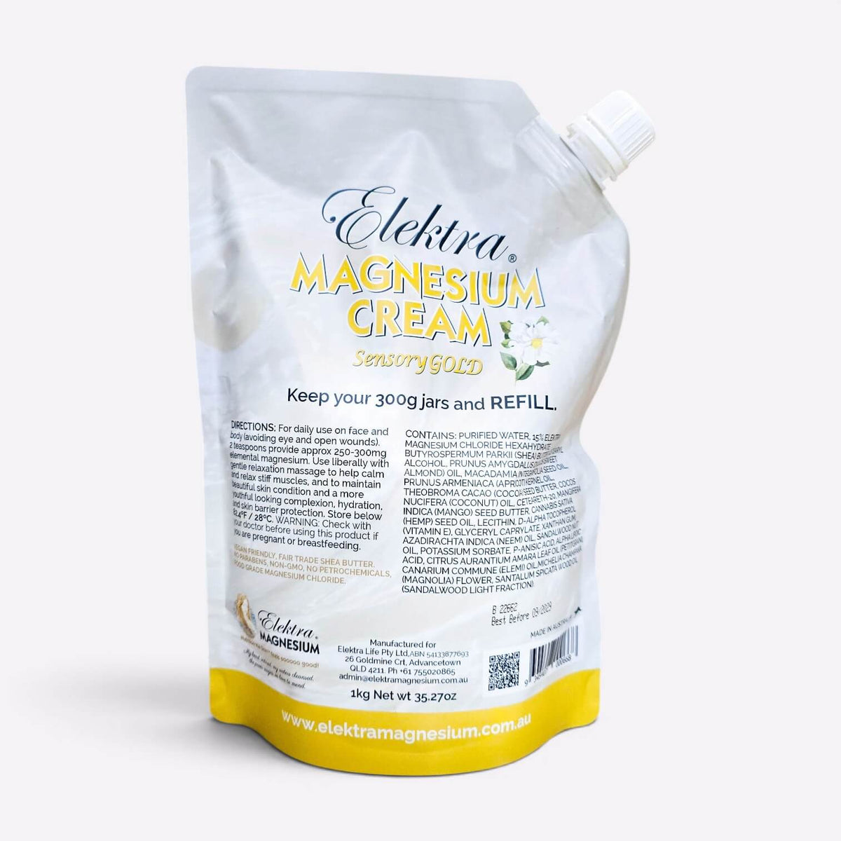 Magnesium Cream Sensory Gold