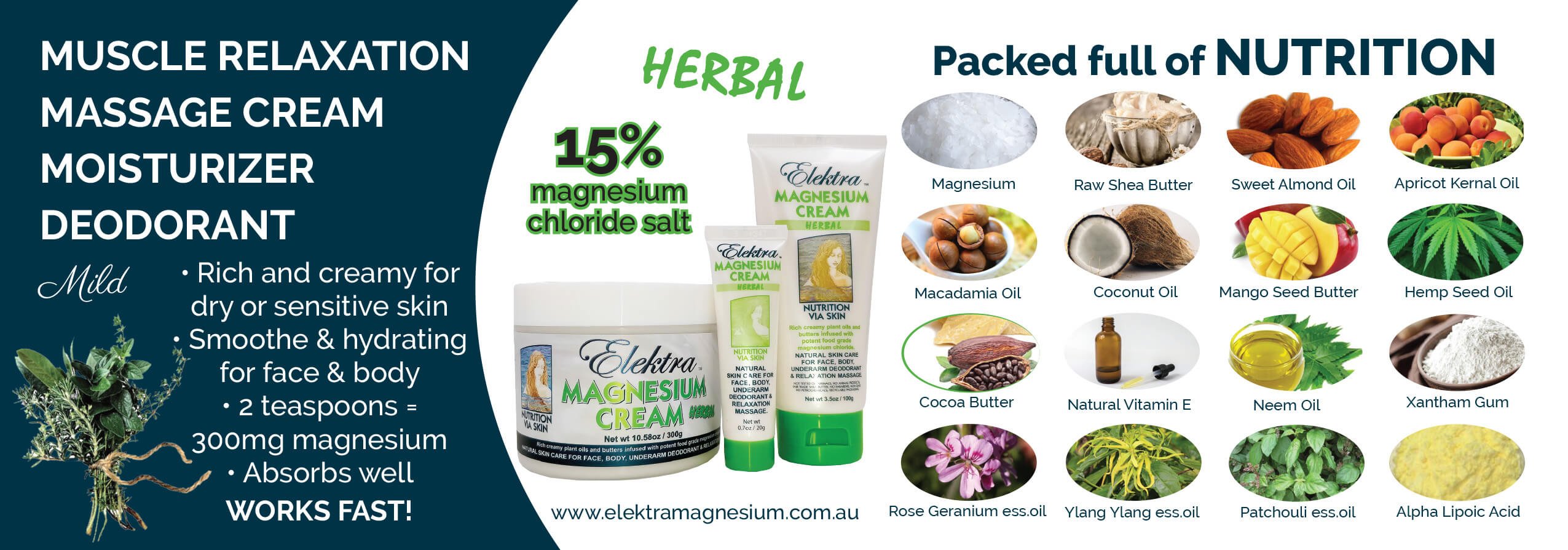 Magnesium Cream Ingredients